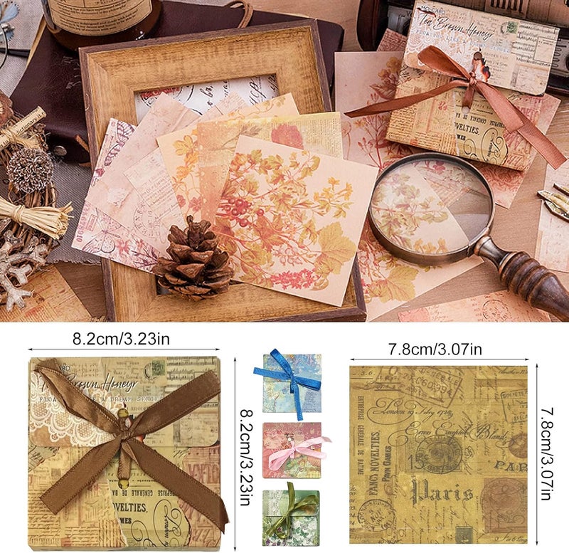 FMOACEN 400 PCS Vintage Scrapbook Paper DIY Journaling Supplies Decorative Paper Aesthetic Stationery Scrapbooking Paper or Journals Junk Journal Planners Picture Frames Album Crafts - Image 5